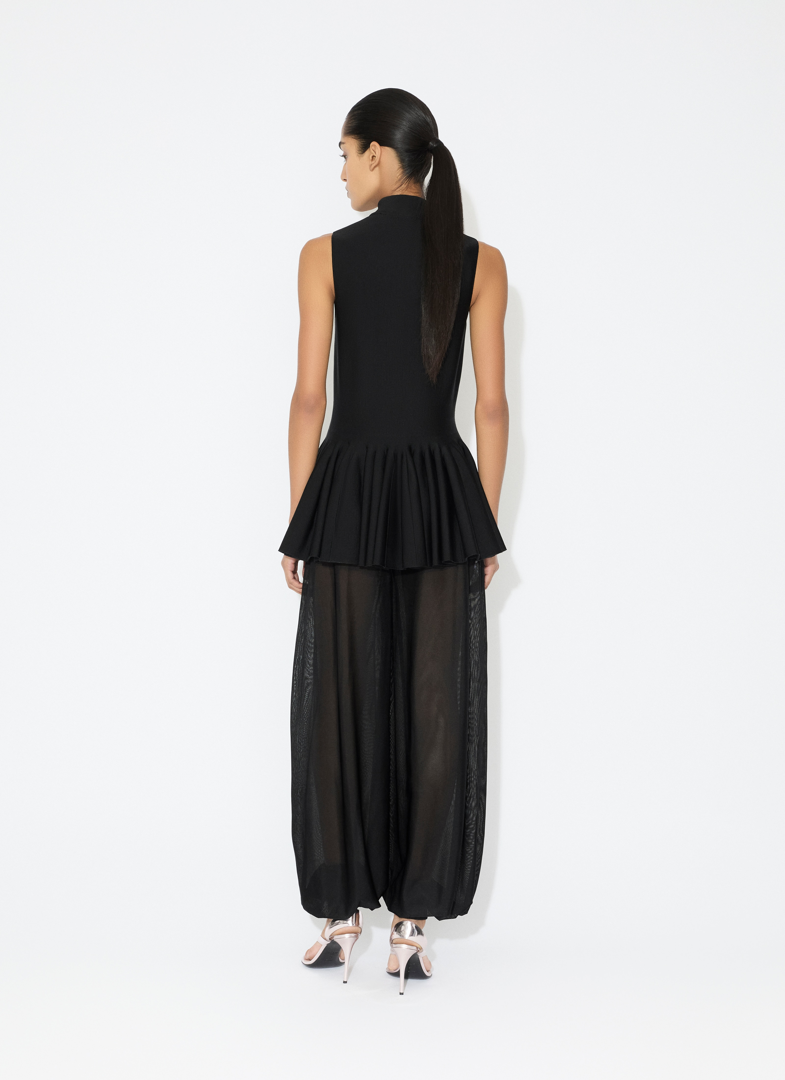 WOOL BLEND GODET TOP - 3