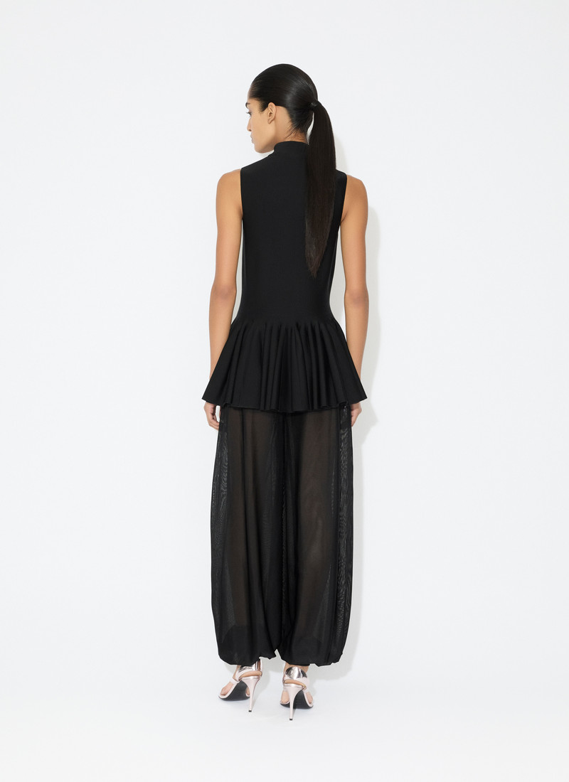 Alaïa WOOL BLEND GODET TOP outlook