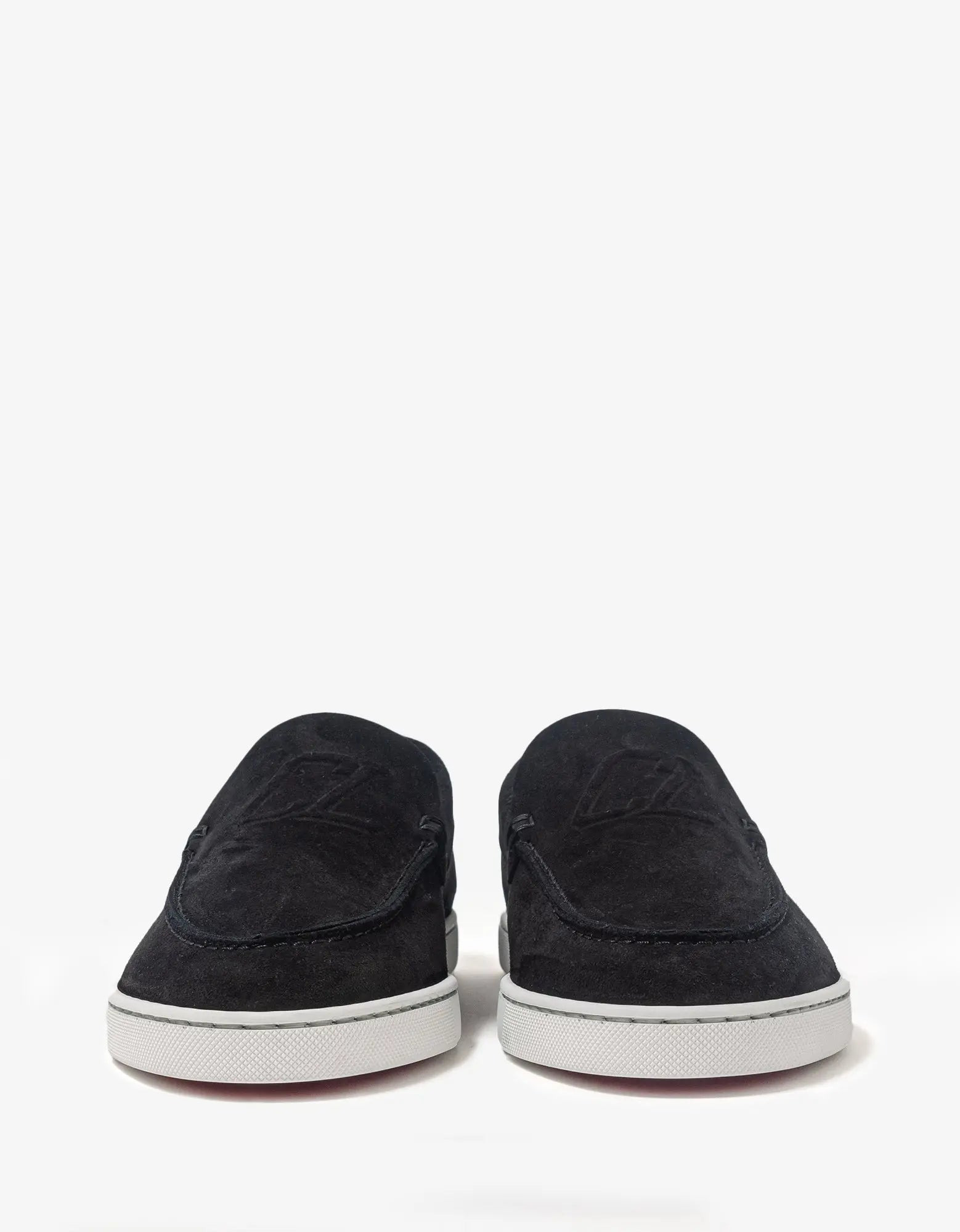 Christian Louboutin Varsiboat Black Suede Boat Shoes - 6