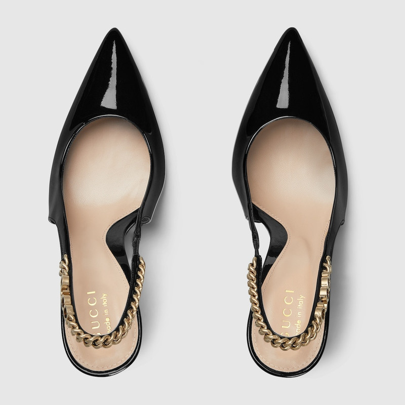 GUCCI Gucci Signoria slingback pump outlook