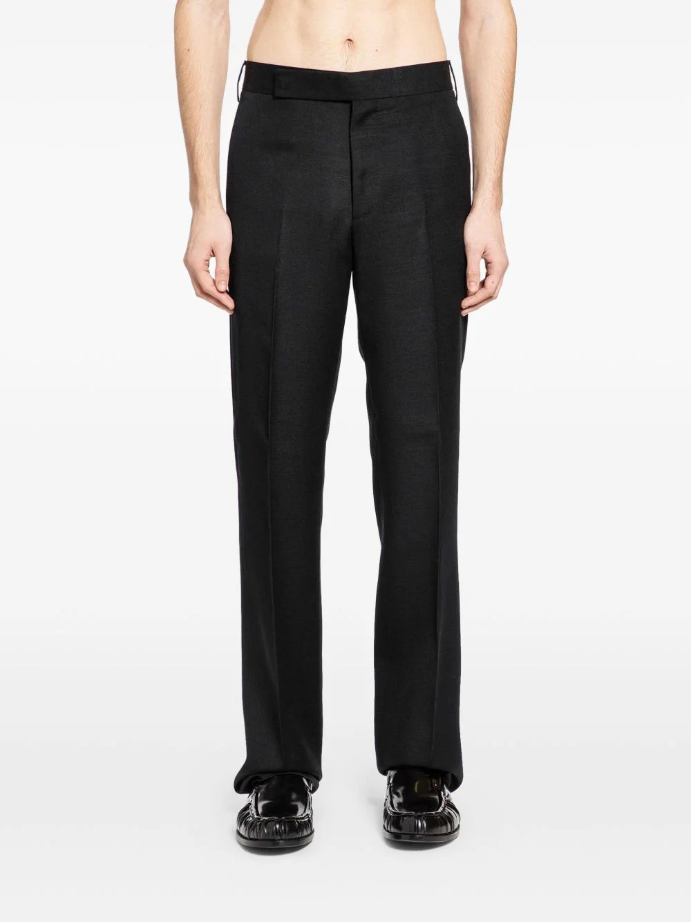 pressed-crease trousers - 1