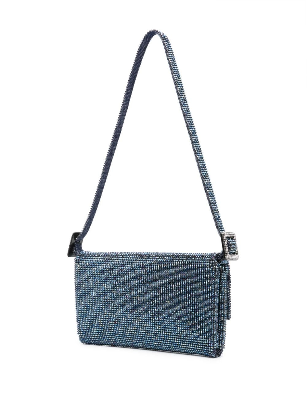Vitty La Mignon rhinestone-embellished denim bag - 3