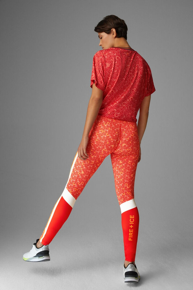 Christin Tights in Red/White 3