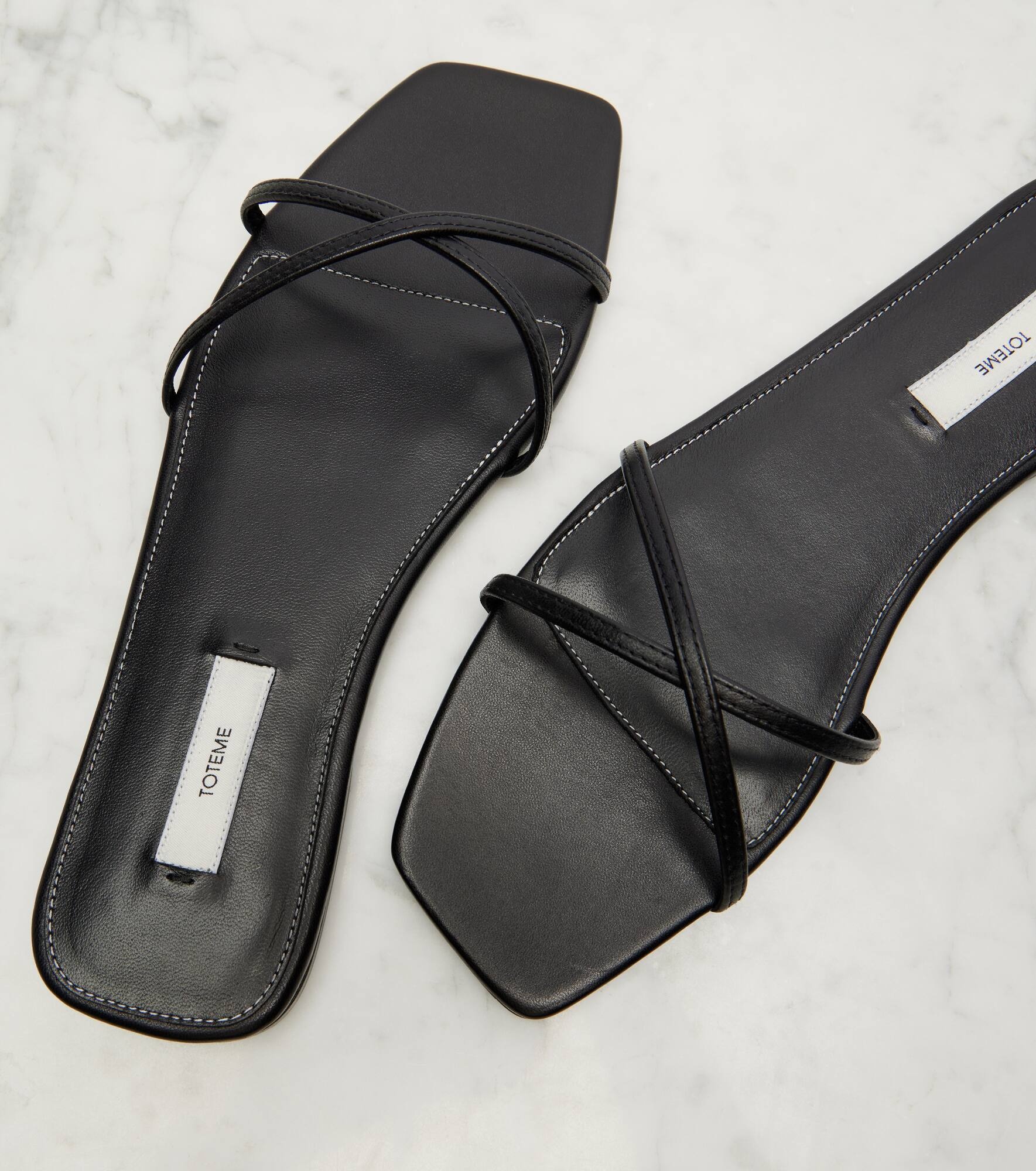 Leather slides - 5