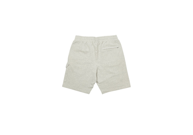 PALACE GIANT WOVEN LABEL SHORTS GREY MARL outlook