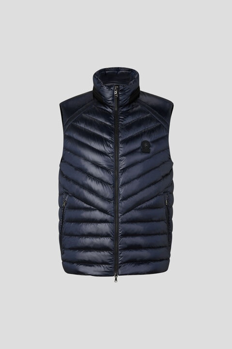 Lasse lightweight down vest in Dark blue 1