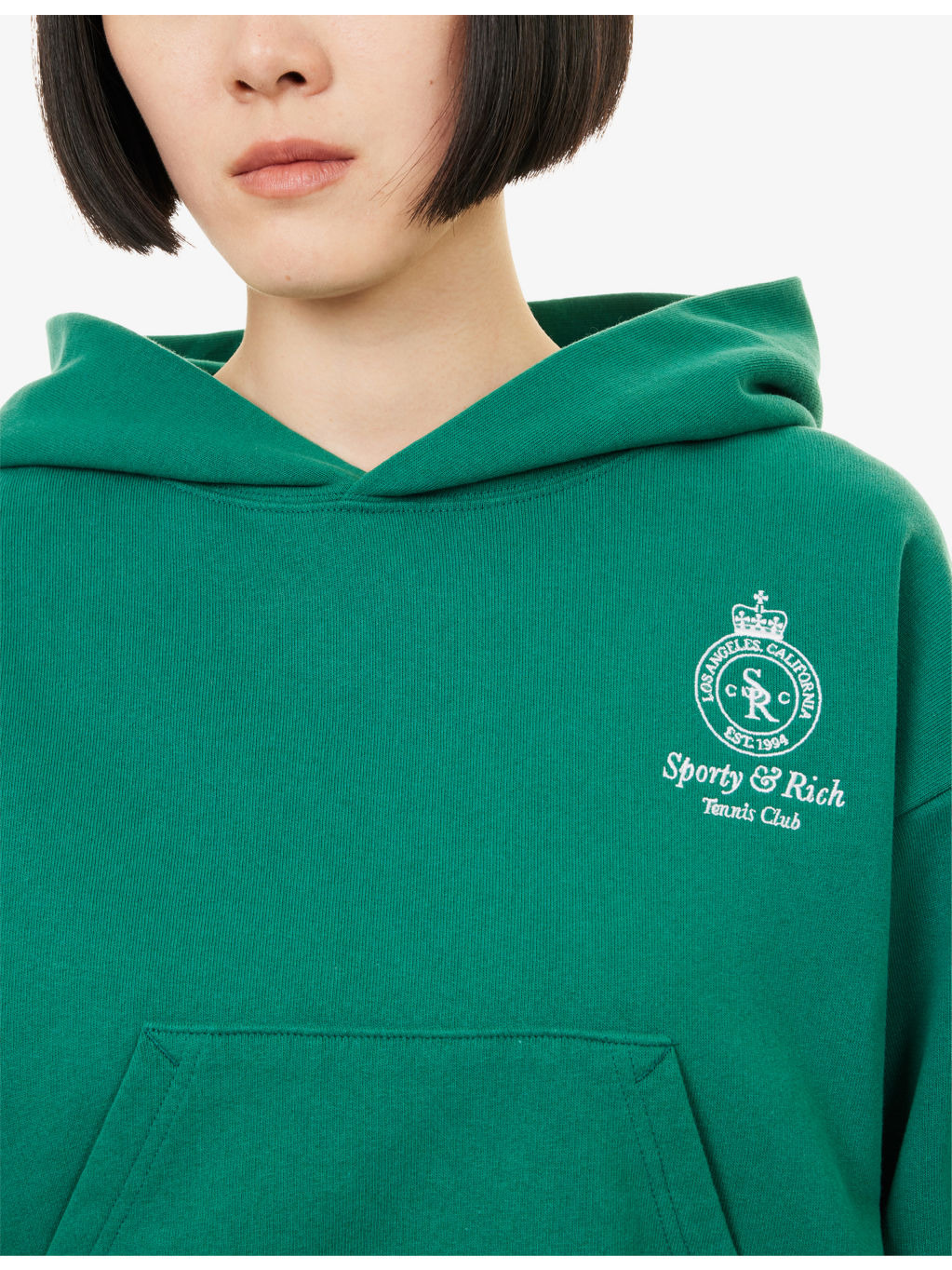 Tennis Logo-Embroidered Cotton-Jersey Hoody - 5
