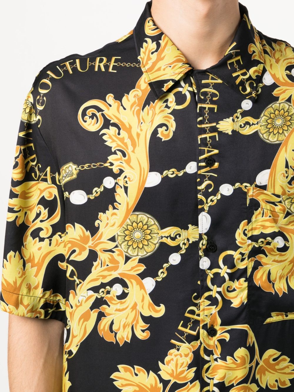 Barocco-print shirt - 5