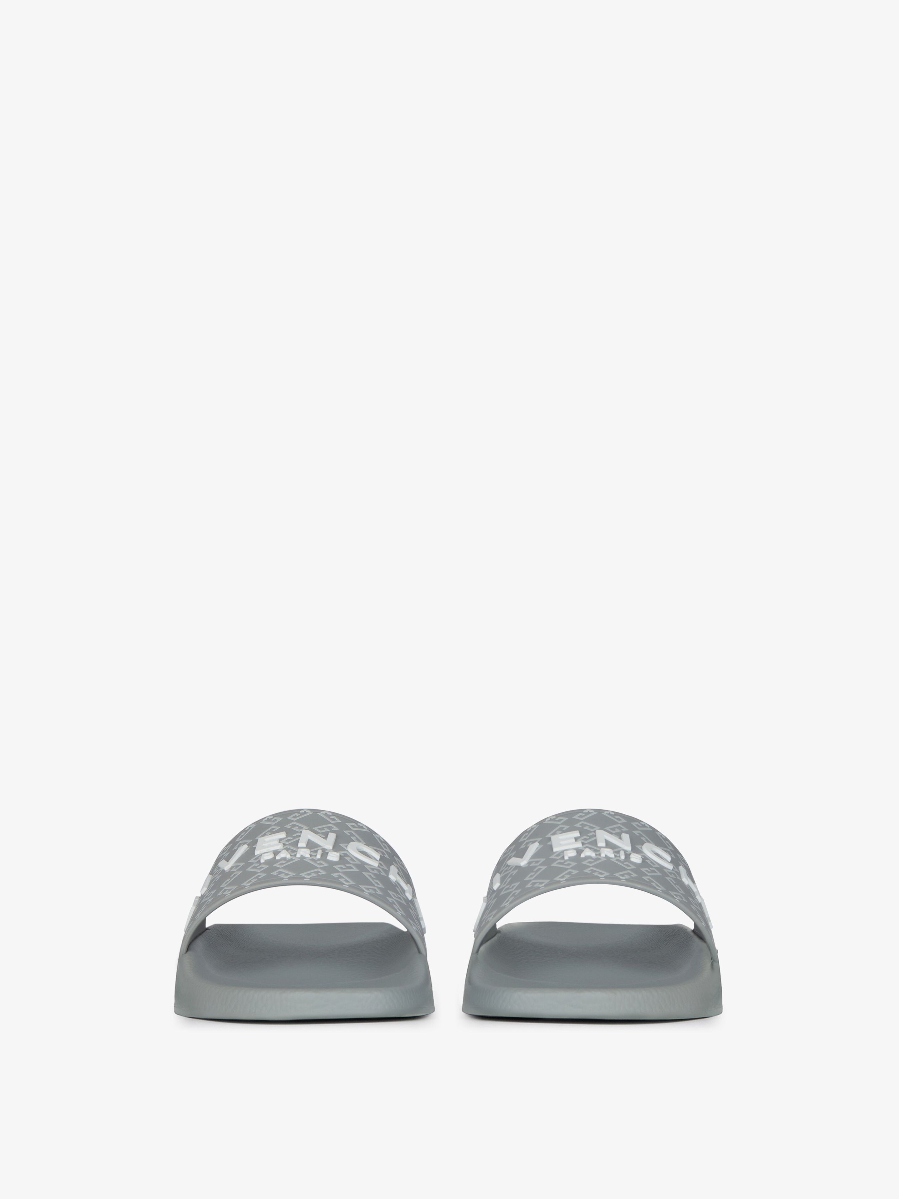 SLIDE FLAT SANDALS IN MONOGRAM 72 RUBBER - 2