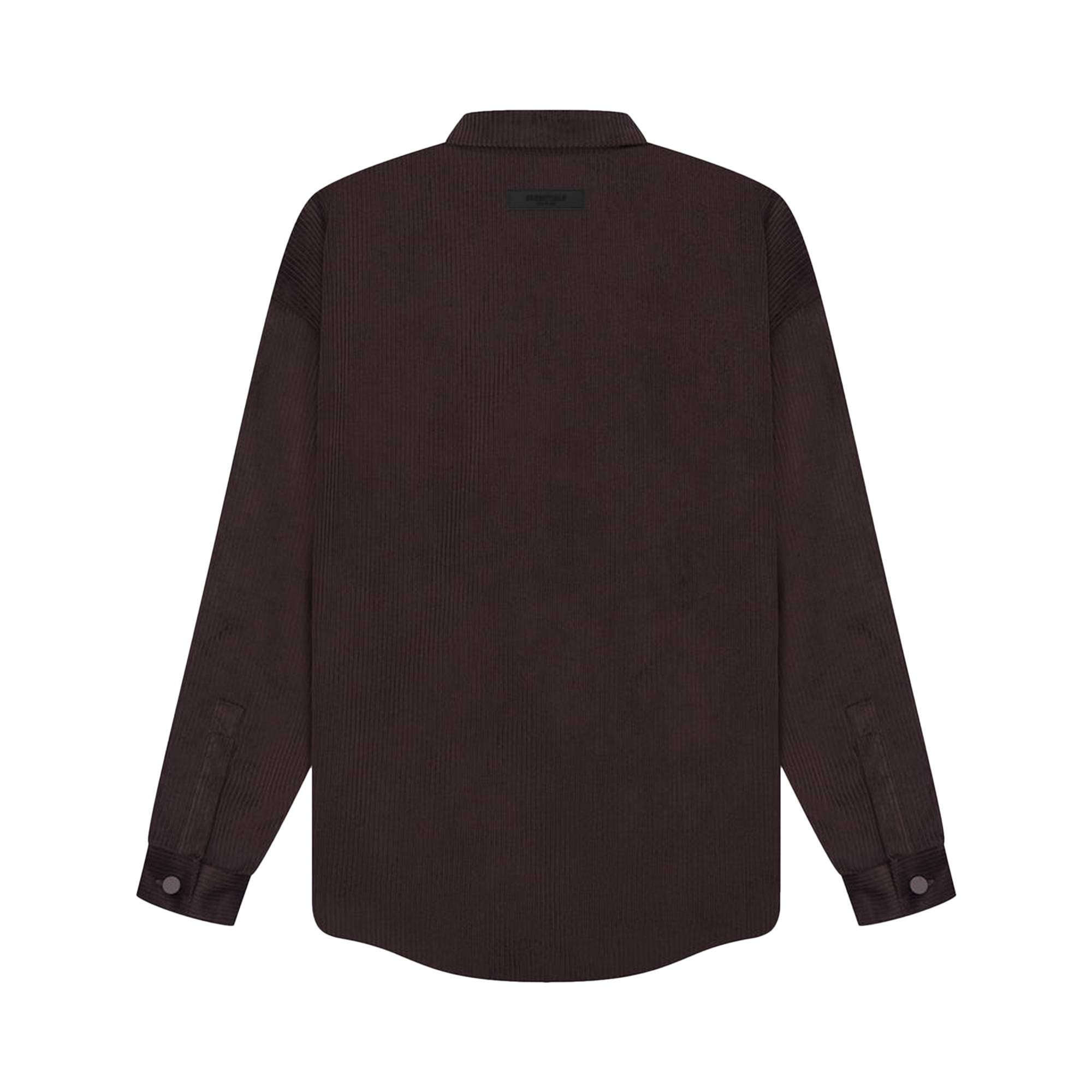 Fear of God Essentials Corduroy Shirt Jacket 'Plum' - 2