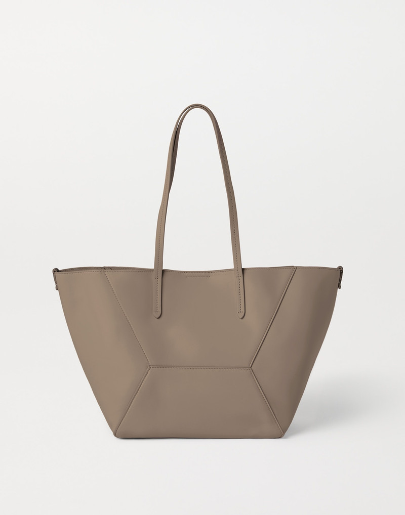 Brunello Cucinelli BC Duo bag in calfskin with monili outlook