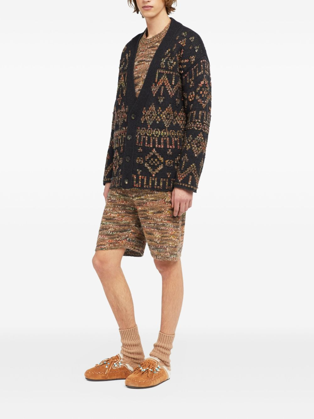 Grunge Beat patterned cardigan - 3