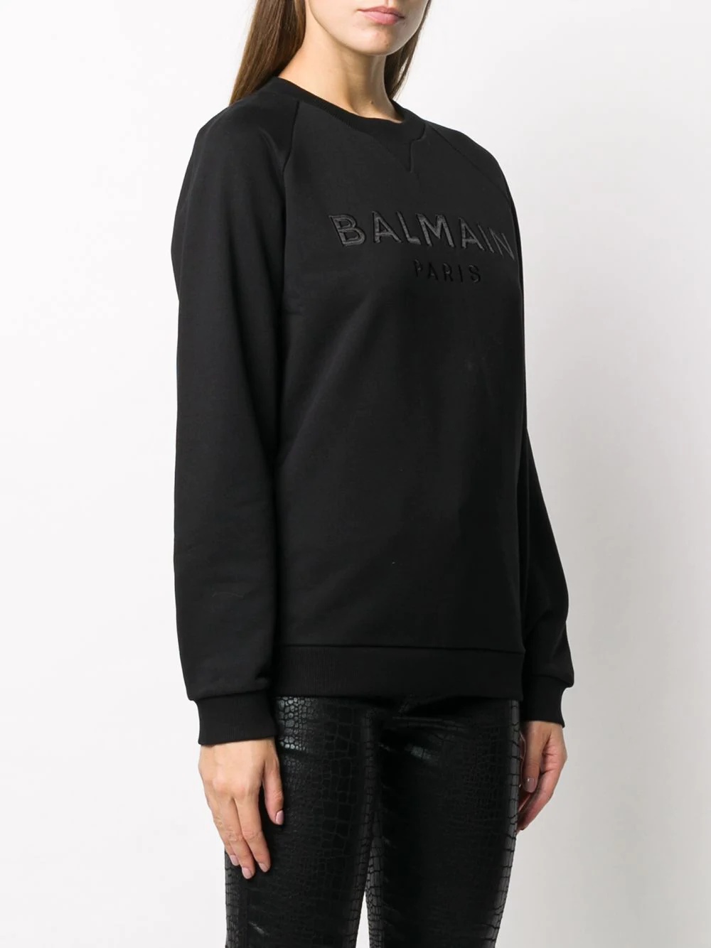 logo-embroidered cotton sweatshirt - 3