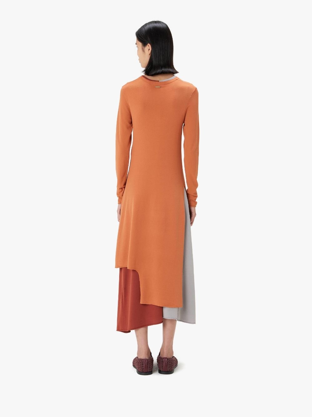 COLOUR BLOCK LAYERED DRESS - 3