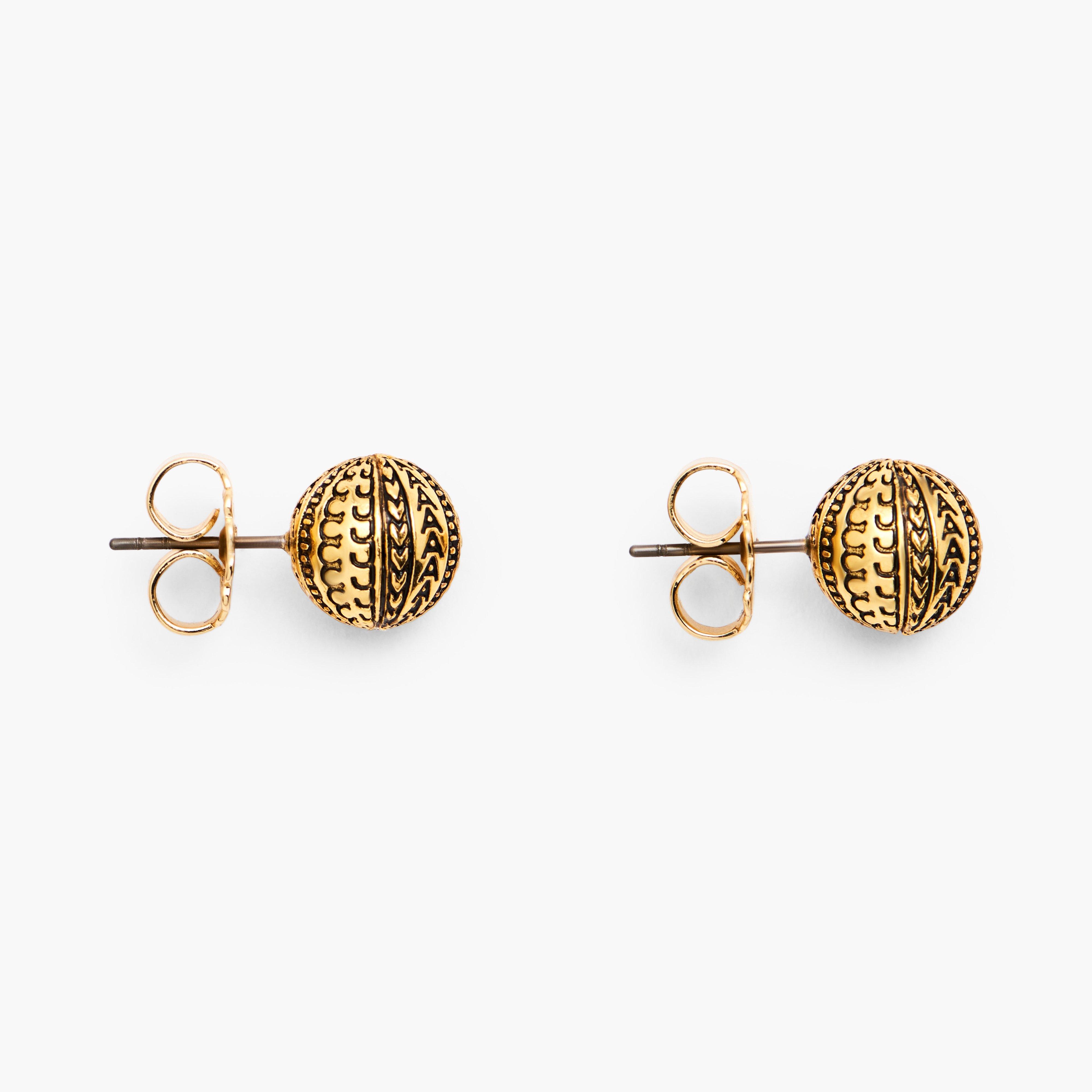 THE MONOGRAM STUD EARRINGS - 4