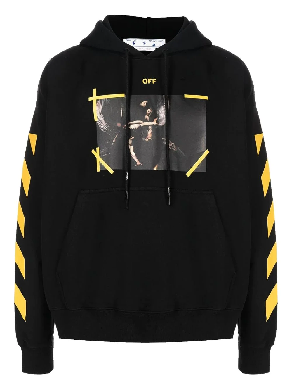 Diagonal Arrow Caravaggio Narcist Skate Hoodie "Black" - 1