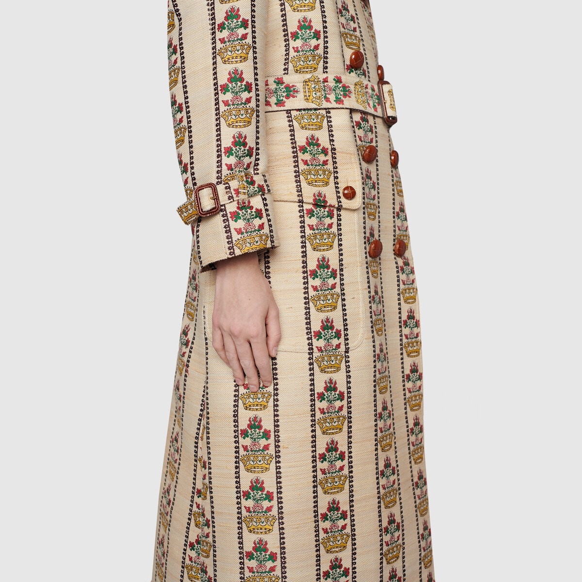 Gucci 100 flower and crown coat - 10