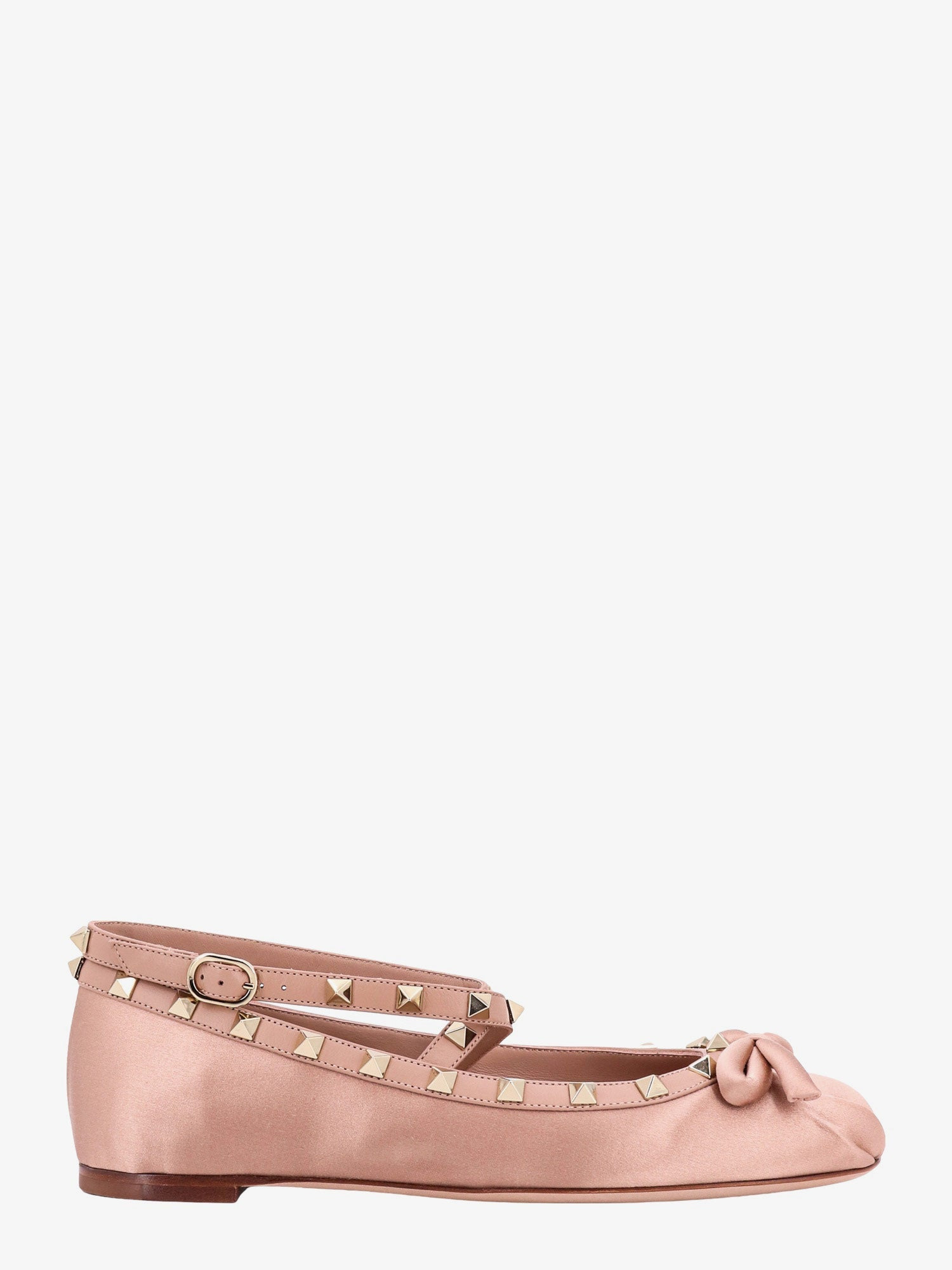 Satin Ballerinas With Iconic Studs - 1
