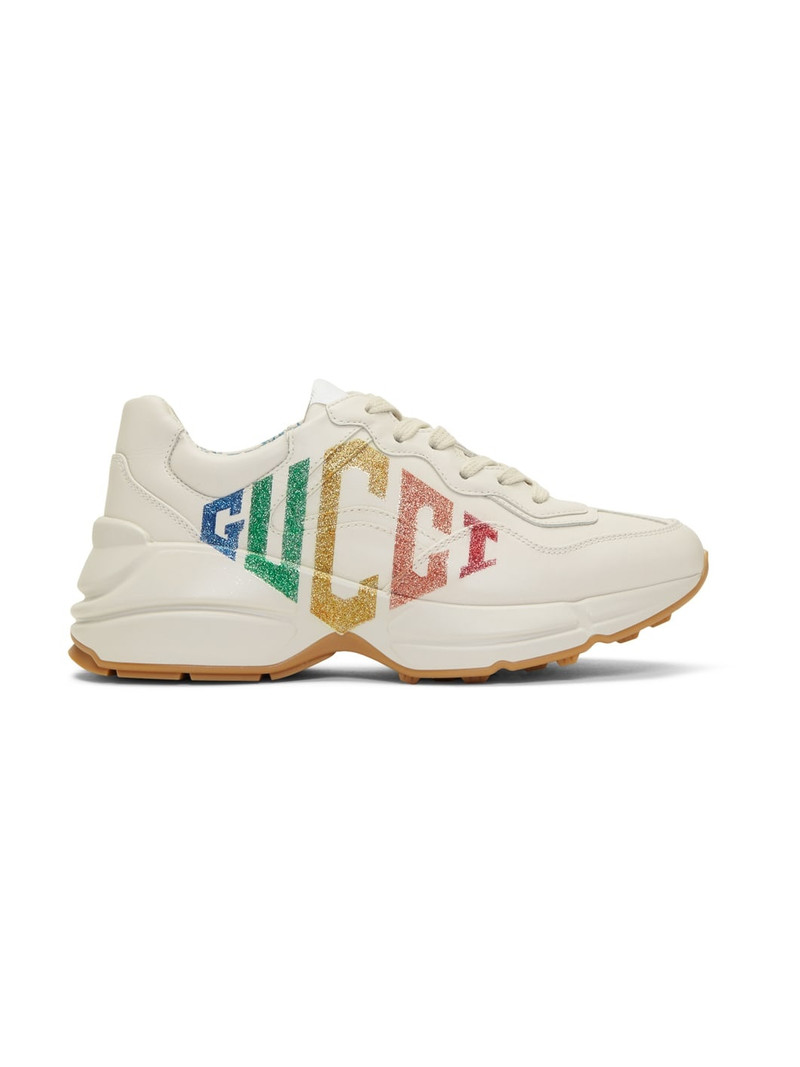 여성 Rhyton 반짝이 Gucci 스니커 - 1