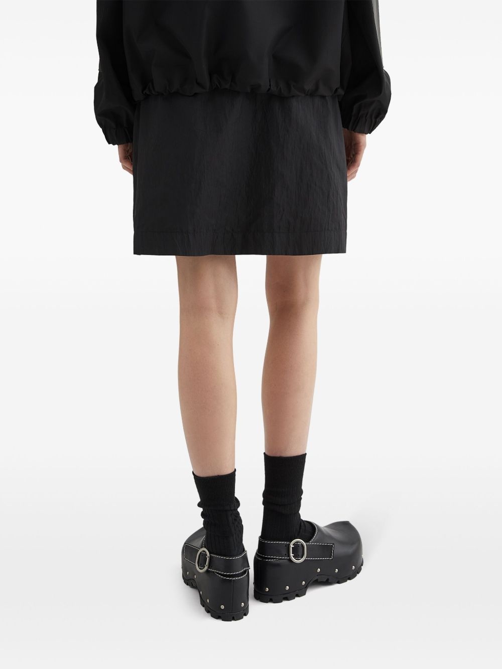 buckled A-line miniskirt - 4