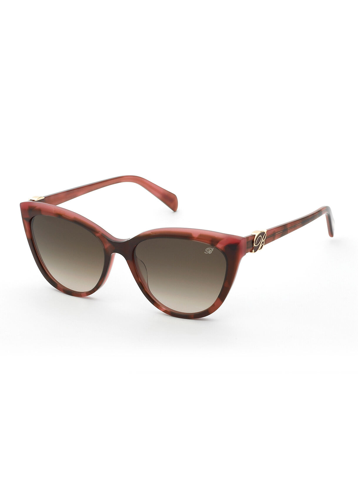 ACETATE SUNGLASSES WITH SOFT CAT-EYE FRONT - 2
