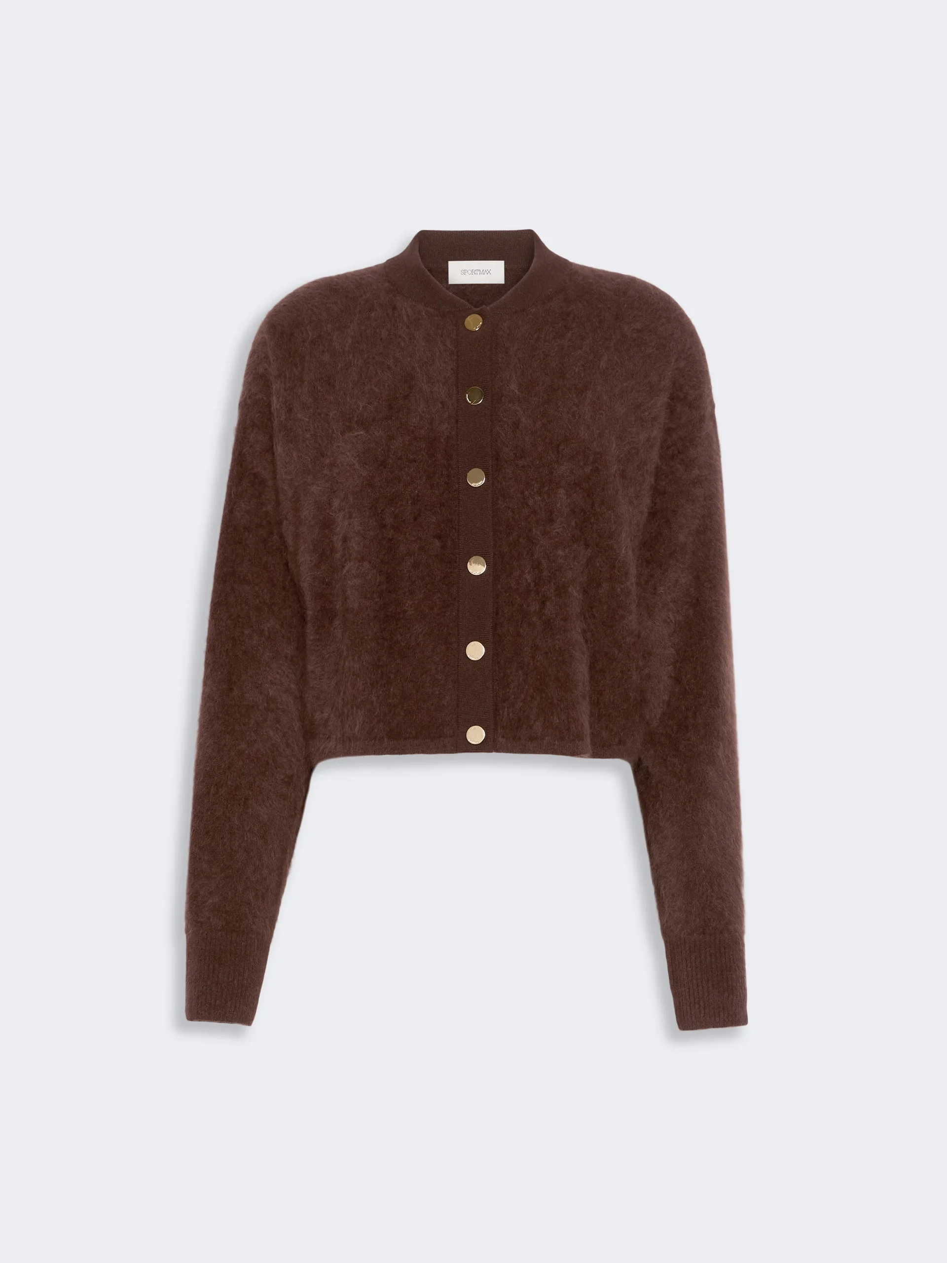 GALLI Pure cashmere bomber jacket - CHOCOLATE - 1