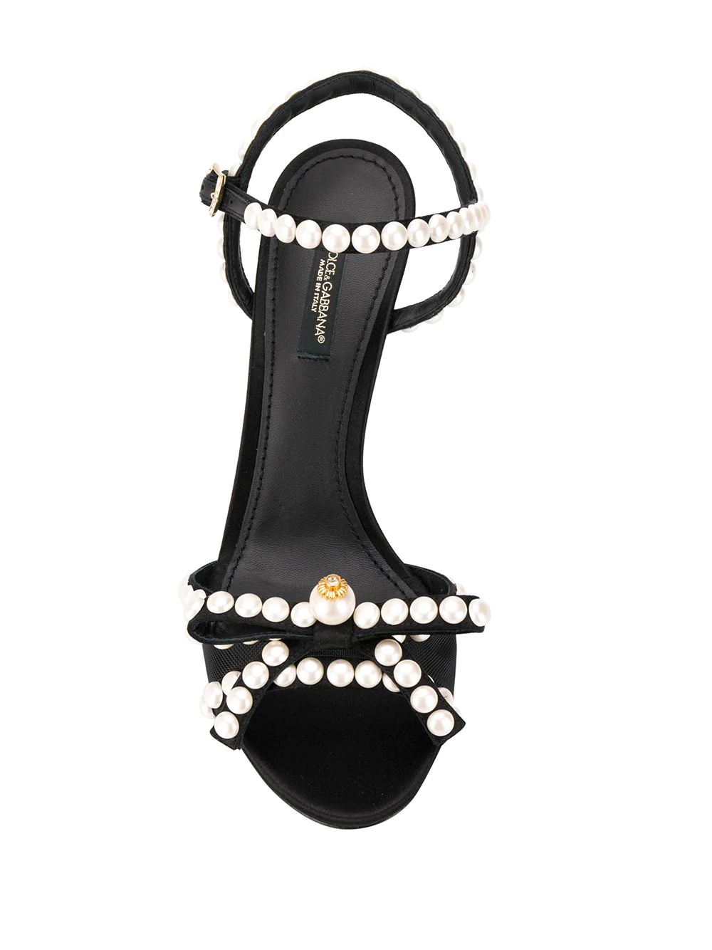 pearl-embellished sandals - 4