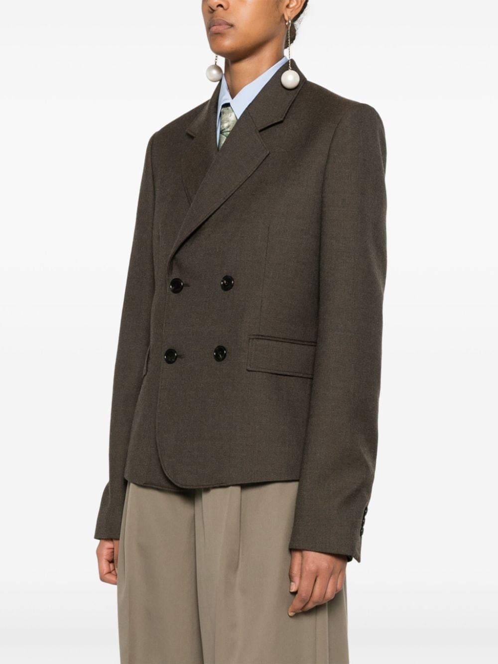 wool blazer - 3