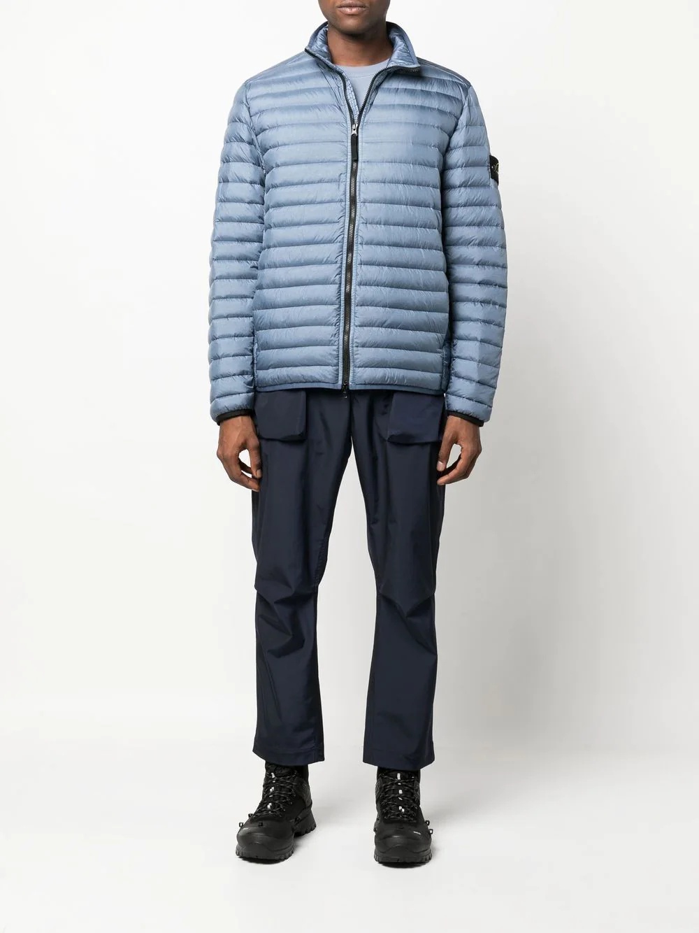 Compass-patch puffer jacket - 2