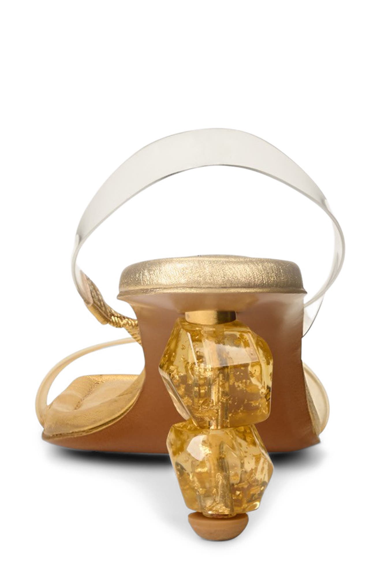 Cult Gaia Gracie Sandal in Clear/Gold at Nordstrom - 7