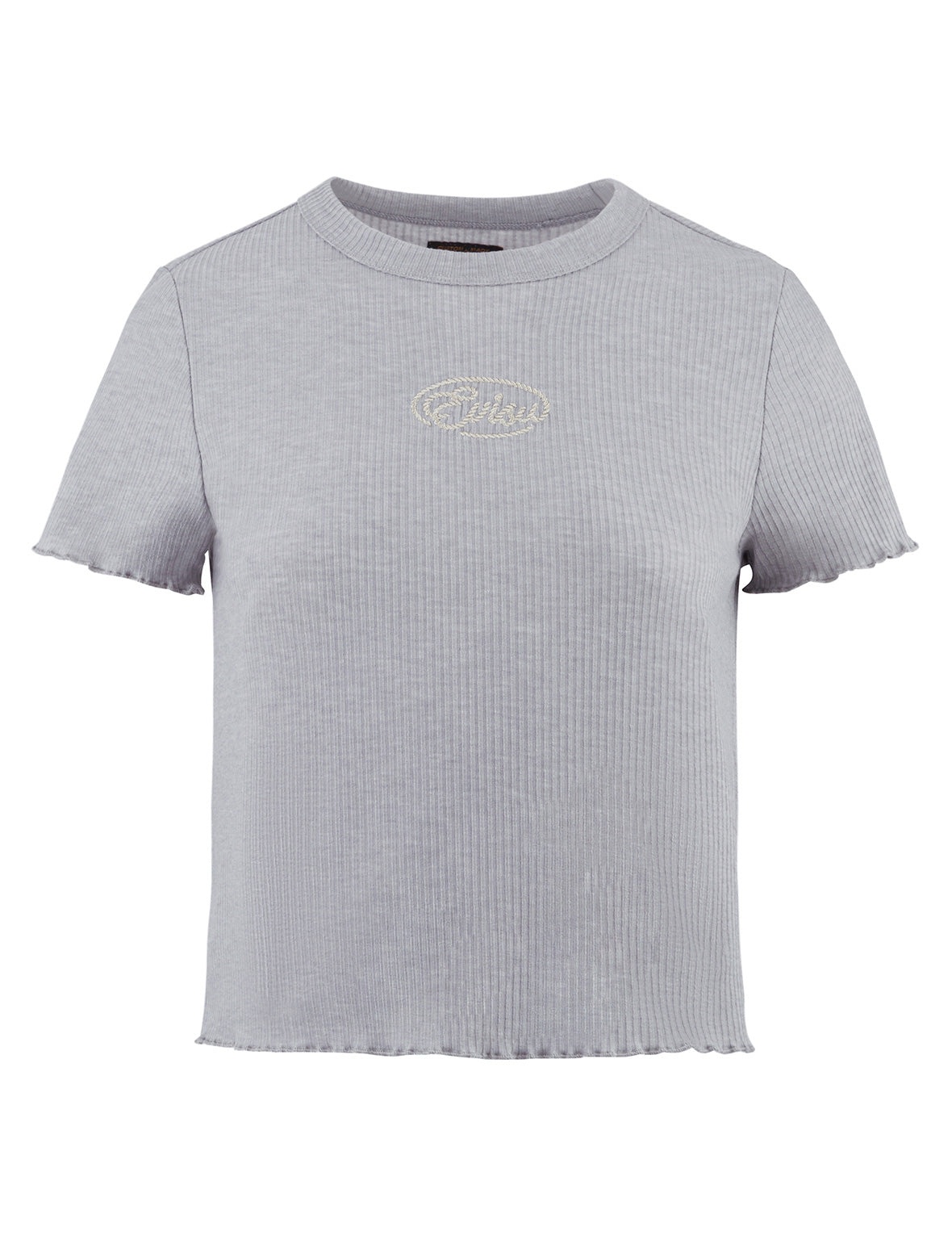 Rope Twist Logo Embroidery Fashion Fit T-shirt - 8