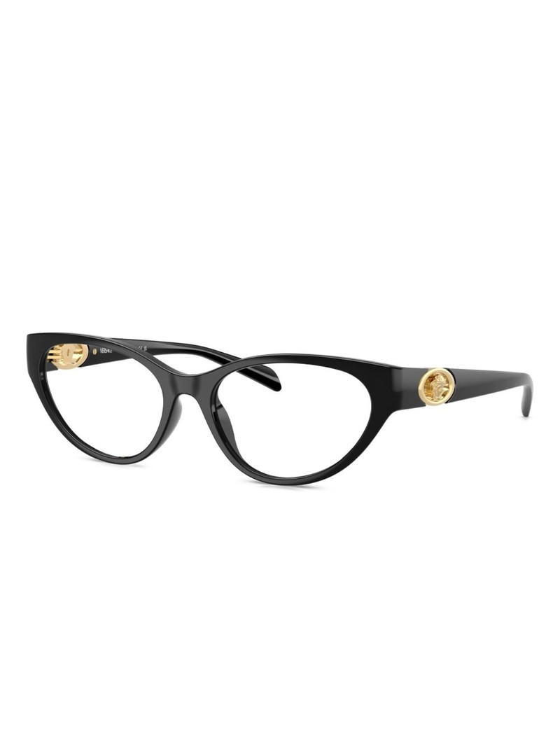 VERSACE cat-eye frame glasses outlook