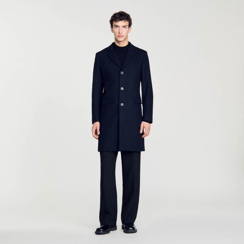 Sandro WOOL BROADCLOTH COAT outlook