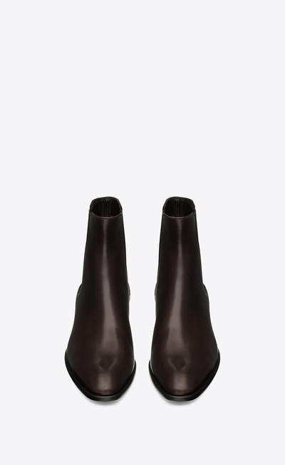 SAINT LAURENT wyatt chelsea boots in smooth leather outlook