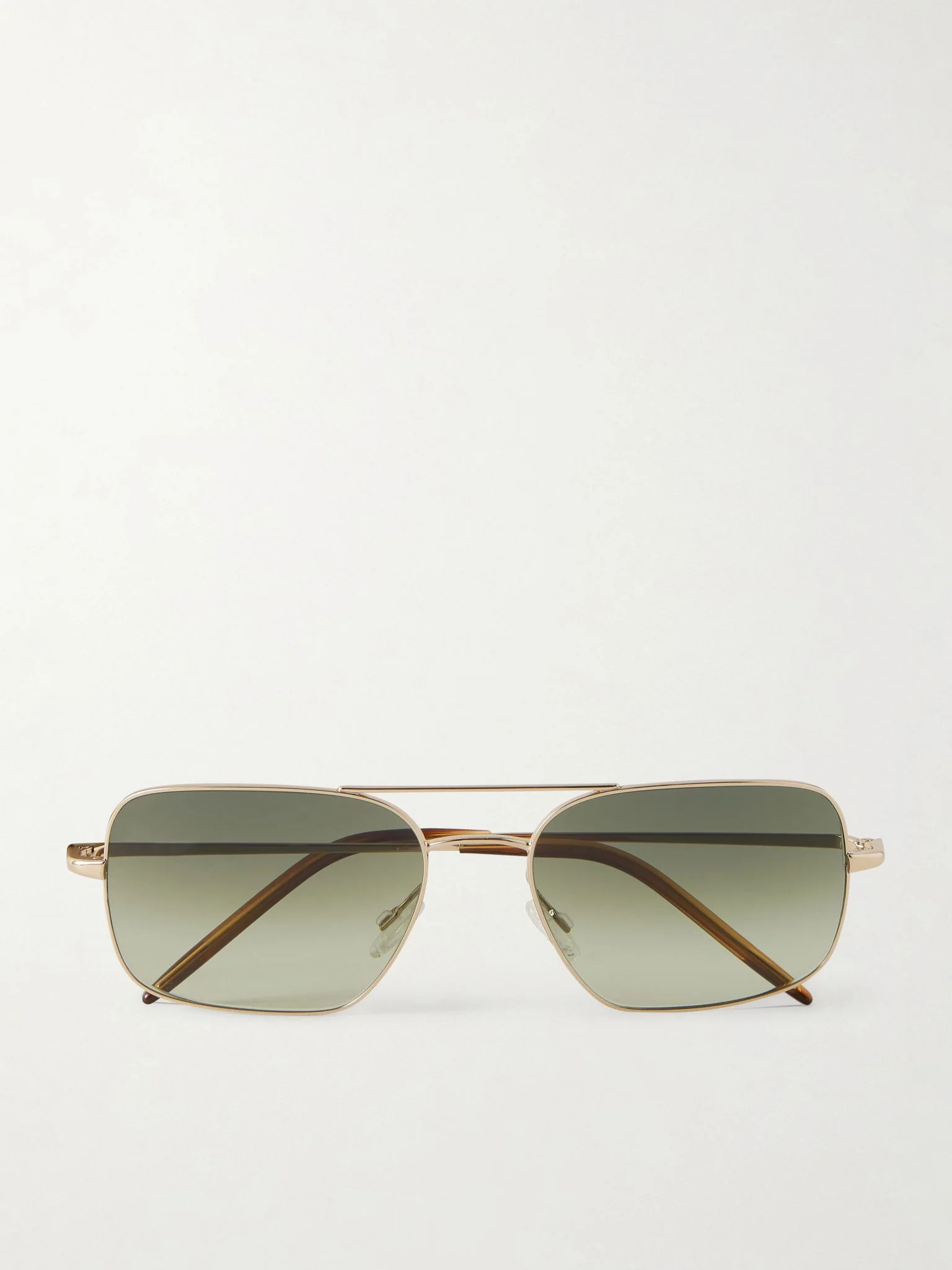 Victory II Aviator-Style Gold-Tone Sunglasses Gold - 1