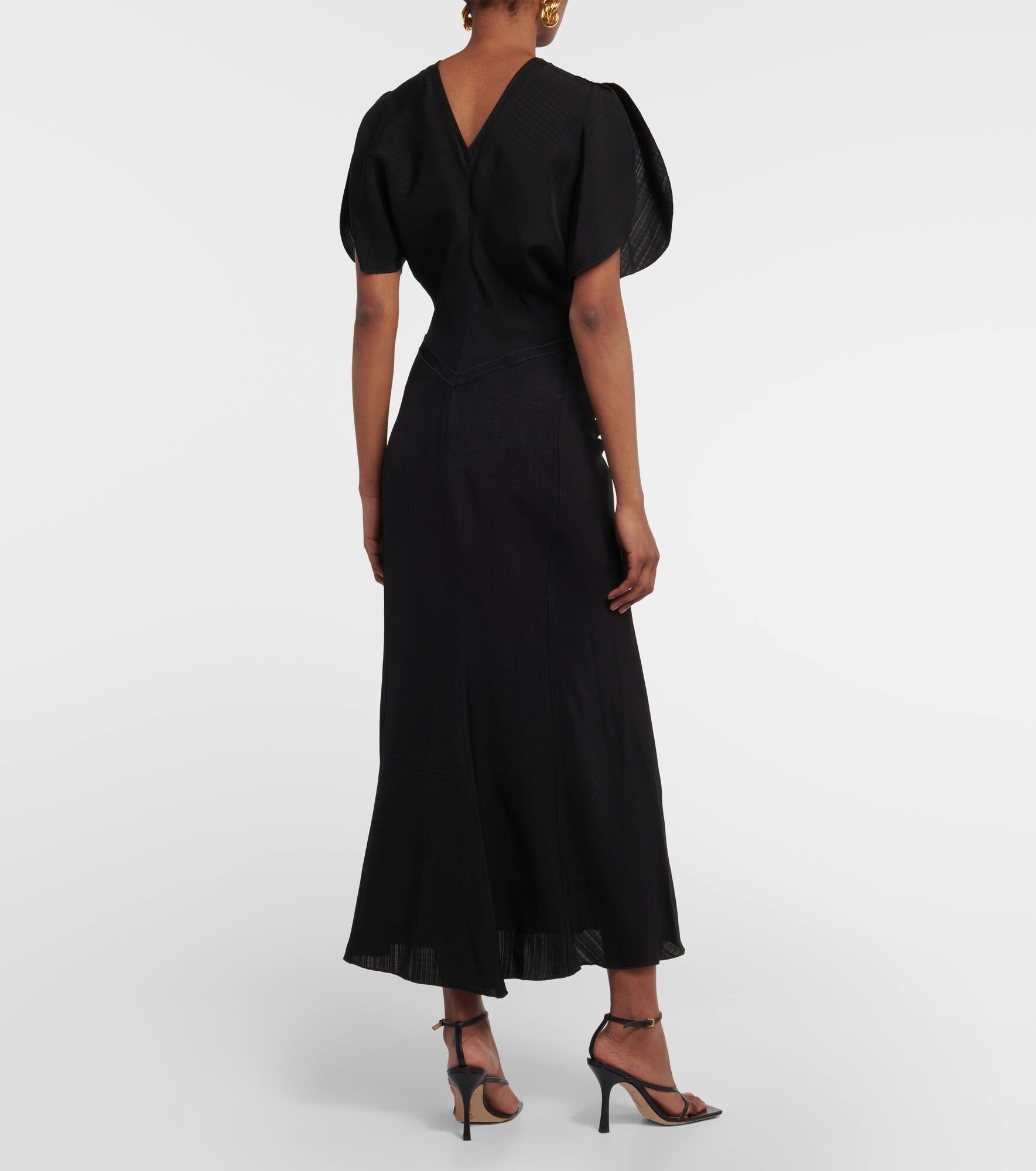 Crêpe midi dress - 3