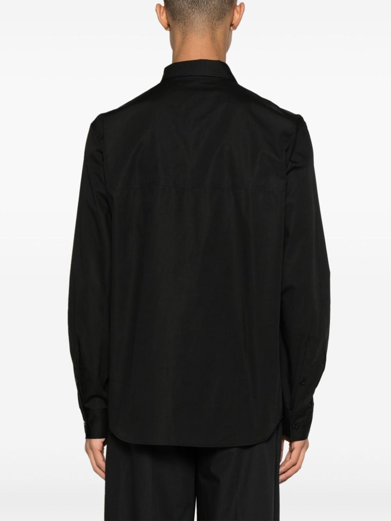 logo-patch cotton shirt 4