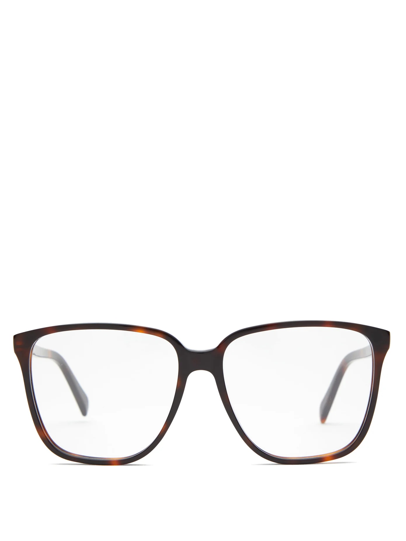 Square tortoiseshell-acetate glasses - 1