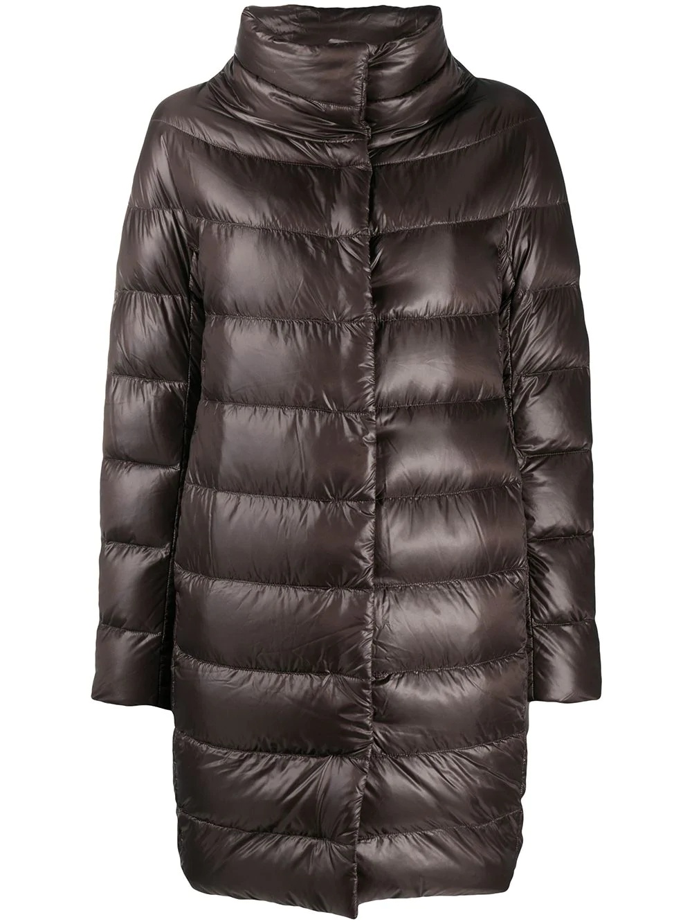 concealed-fastening padded coat - 1