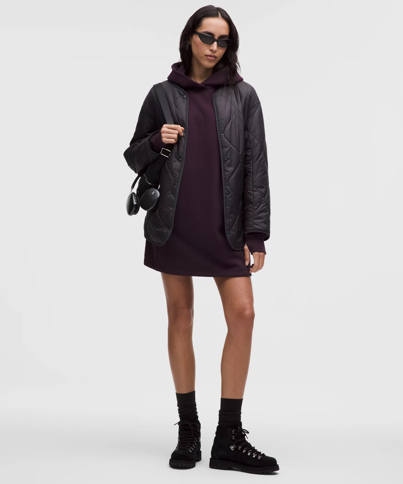 Scuba Hooded Sweatshirt Dress 1