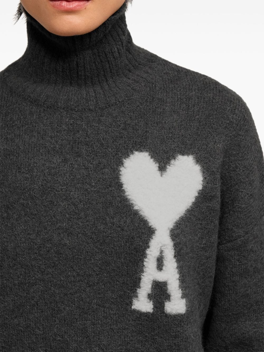 Ami de Coeur funnel neck sweatshirt - 7