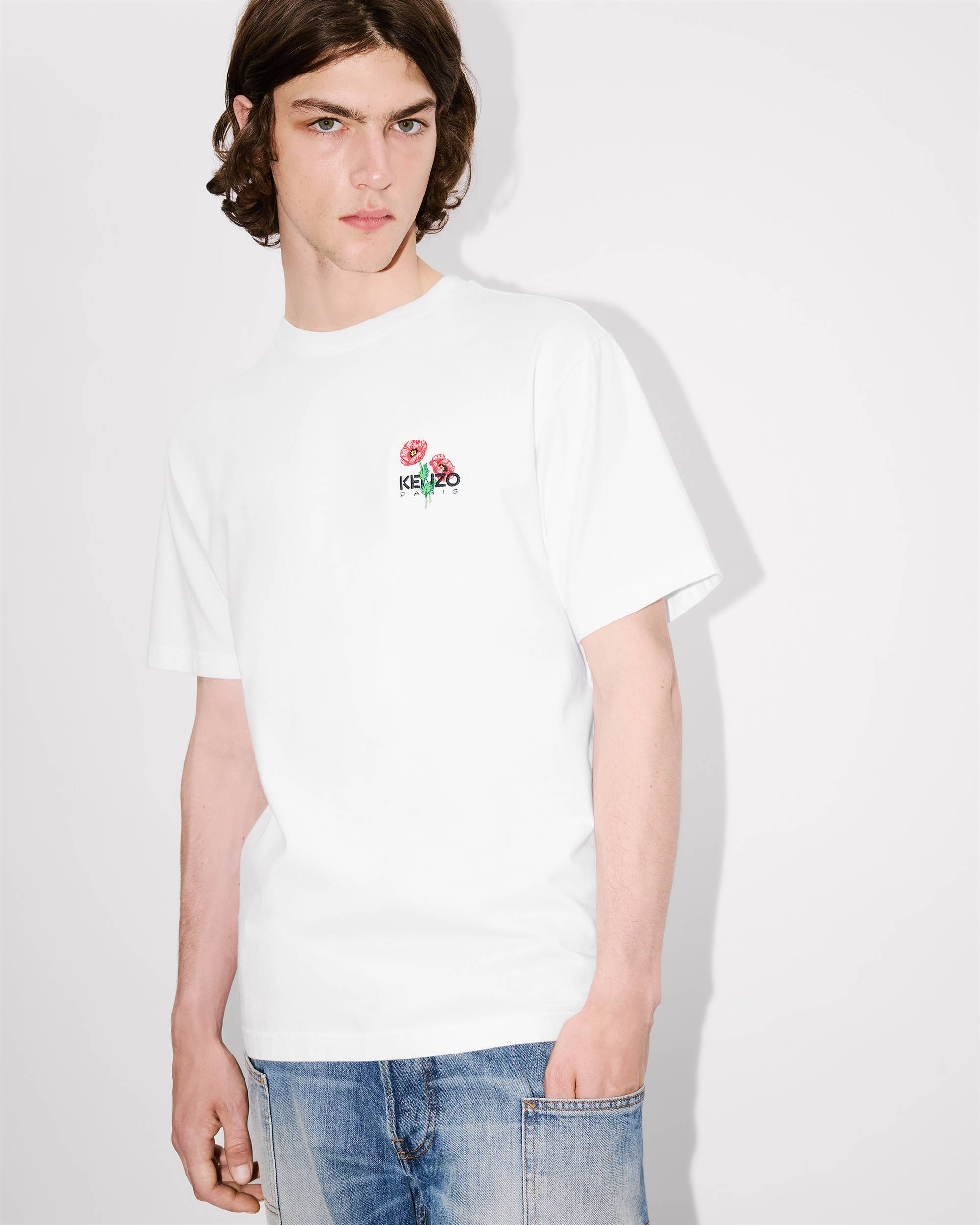'KENZO Archive Bouquet' embroidered T-shirt in cotton - 7