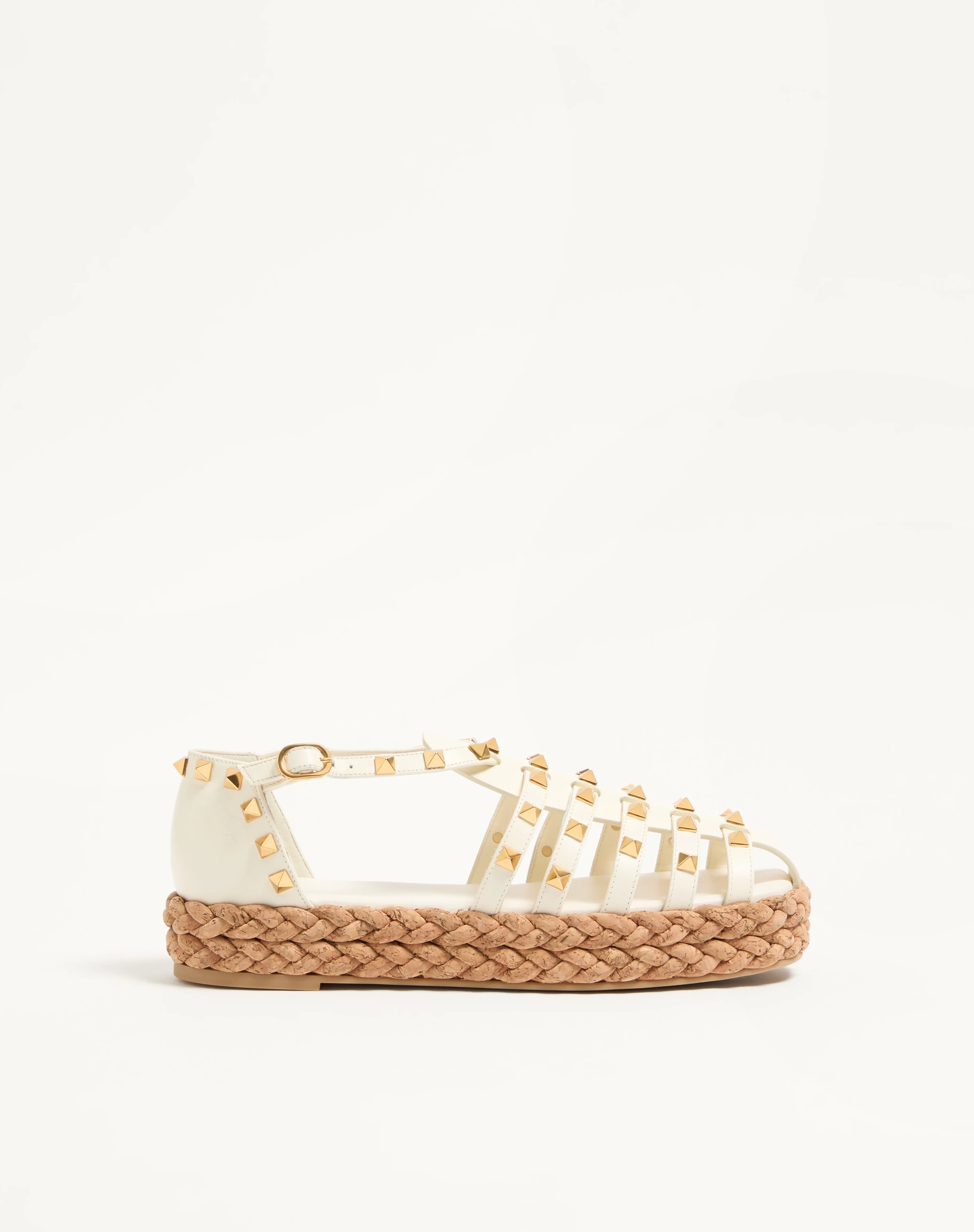 ROCKSTUD FISHERMEN CALFSKIN SANDAL 30MM - 1