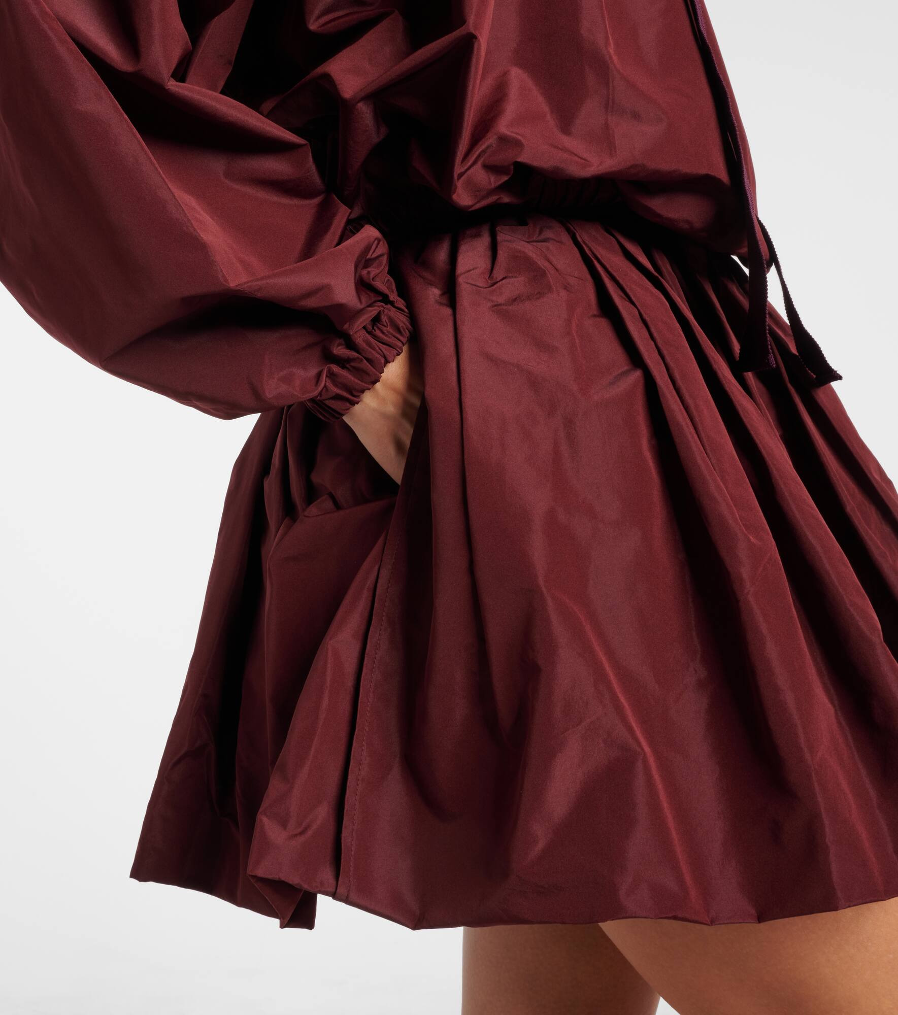 Faille balloon miniskirt - 4