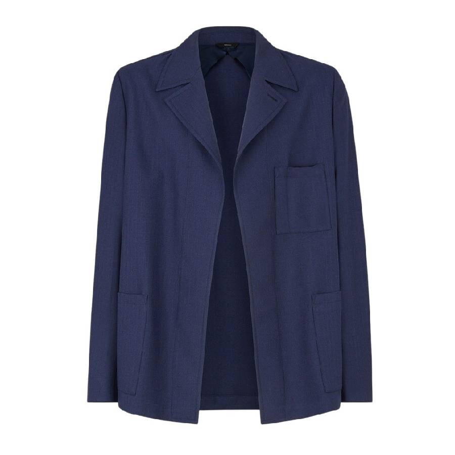 Fendi Long Sleeve Wool Blazer - 5