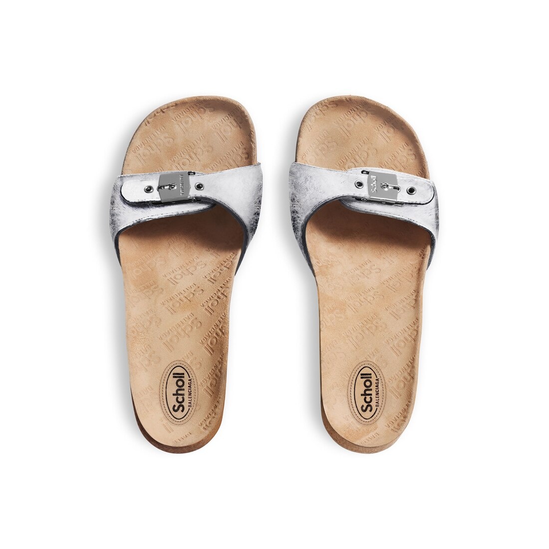 Women's Balenciaga I Scholl Sandal  in Silver - 6