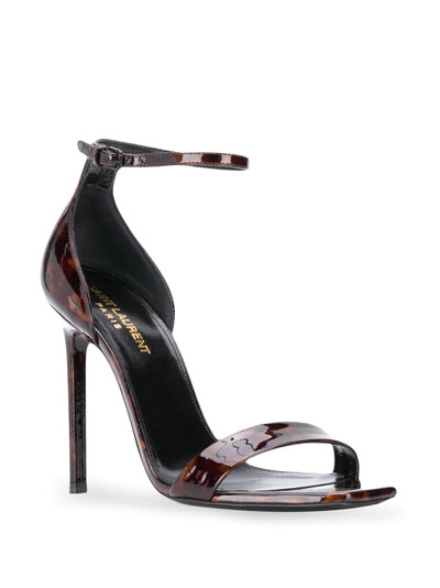 SAINT LAURENT tortoiseshell effect sandals outlook