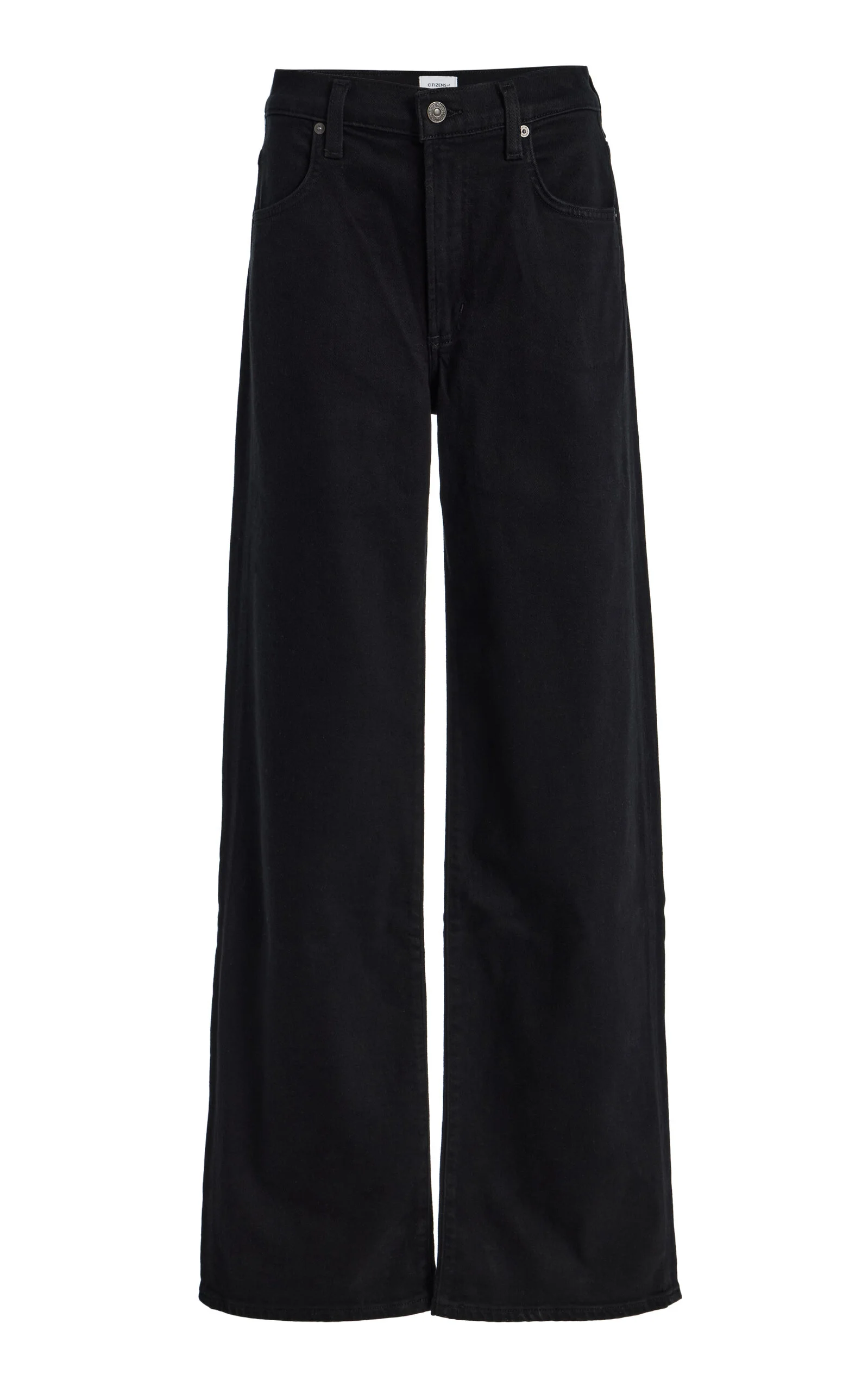 Annina Stretch High-Rise Straight-Leg Jeans black - 1