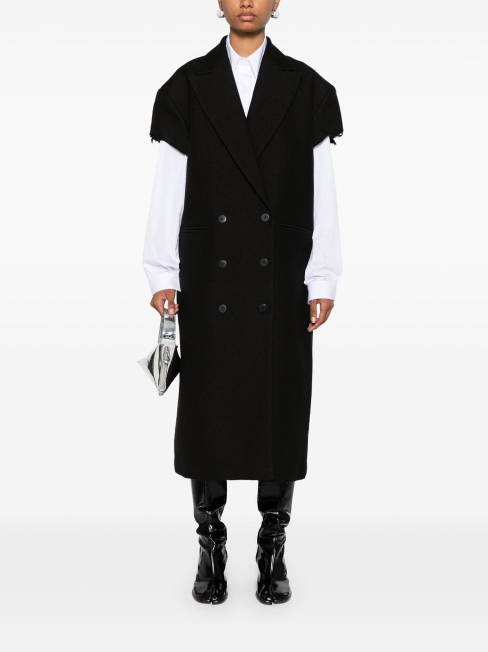 raw-cut coat - 2