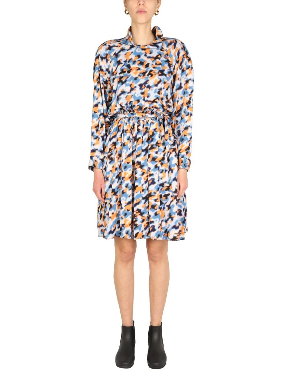 KENZO "BLURRED FLOWERS" DRESS - 1